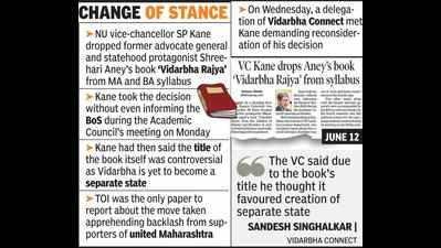 After backlash, VC decides not to exclude Aney’s book