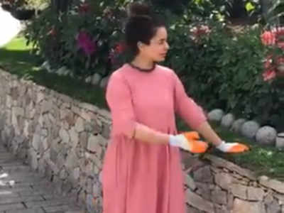 Watch: Kangana Ranaut expresses her love for flowers along with a beautiful message for all her fans