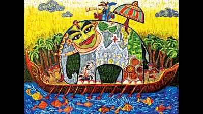 Vadodara boy wins Kerala Tourism’s painting competition