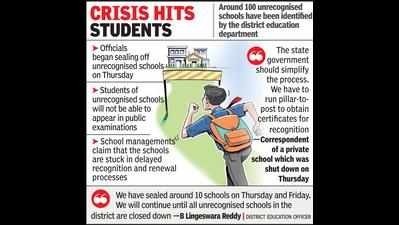 Clampdown begins on Vizag dist’s unrecognised schools