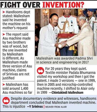 Mallesham biopic: Row over invention of Asu machine | Hyderabad News ...
