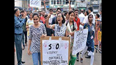 Doctors hit the streets in Kolkata to raise protest pitch