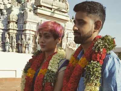 Bigg Boss Tamil 2 fame Vaishnavi Prasad ties knot with longtime boyfriend Anjan; see pics