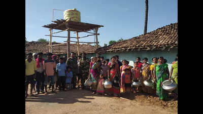 Gadchiroli SP gifts drinking water to remote village