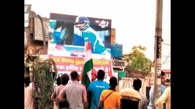 Gulping lassi, Ambala enjoys India-Pakistan match on large screen