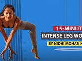 15- minute intense leg workout by Nidhi Mohan Kamal