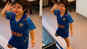 Taimur Ali Khan celebrates India's win over Pakistan in ICC World Cup 2019