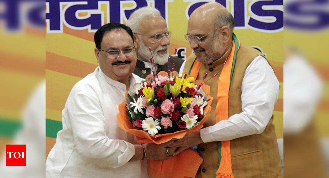 Jp Nadda Is Bjp Working President Amit Shah To Stay Party Chief India News Times Of India 0726