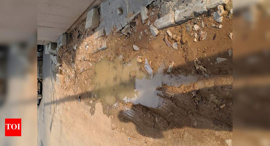 Road dug up and unattended Times of India