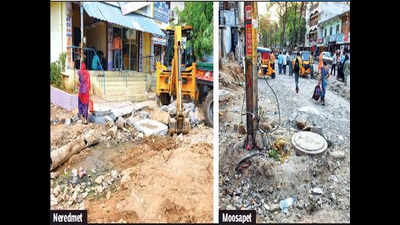Authorities play blame game over dug-up roads in Hyderabad