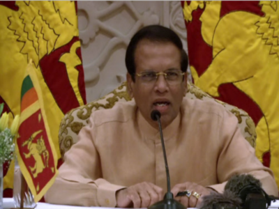 Sri Lankan President resumes Cabinet meeting after threatening to boycott over separate Lanka bombings probe