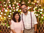 Singer Sachin Warrier and Pooja's wedding reception