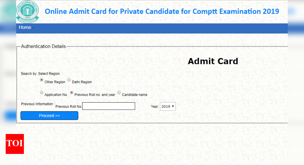 Cbse 10th 12th Compartment Exams 2019 Admit Cards Released For Private Candidates Here S Direct Link Times Of India