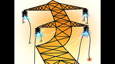 High-voltage power lines emitting electromagnetic waves: Erode MP