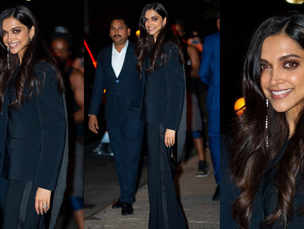 Deepika Padukone adds a fringe twist to her glamorous pantsuit and we are all for it!