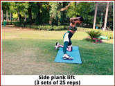 Side plank lift