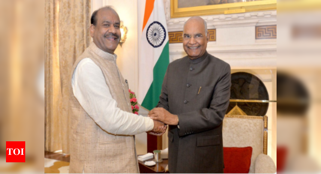 Lok Sabha Speaker Meets President, Vice President | India News - Times ...