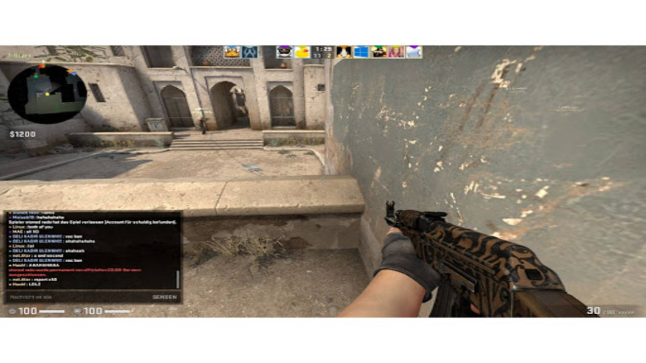 The map Dust II from CS:GO 2012 for Counter-Strike Source