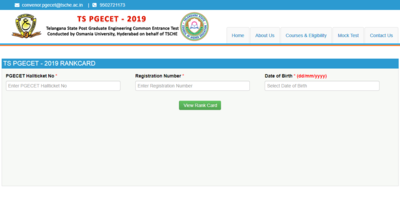 TS PGECET 2019 result announced @pgecet.tsche.ac.in, here's rank card download link