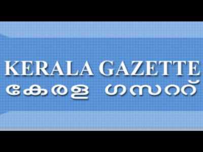 Extraordinary Gazette Now Online | Kochi News - Times Of India