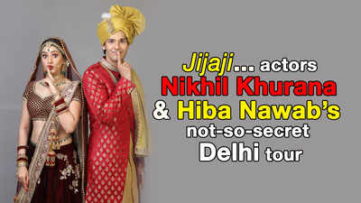 'Jijaji...' actors Nikhil Khurana & Hiba Nawab’s not-so-secret Delhi tour