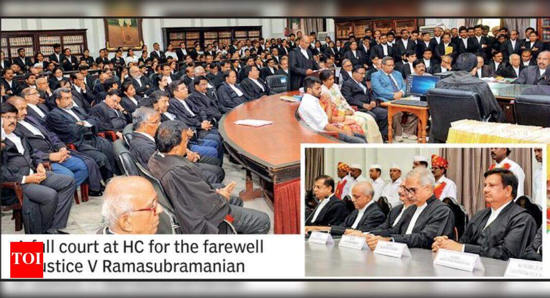 HC bids farewell to Justice Ramasubramanian | Hyderabad News - Times of ...
