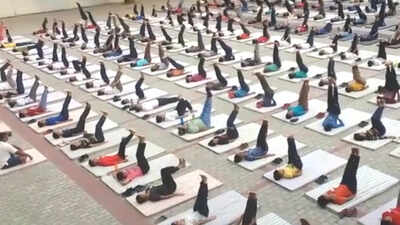 Lucknow bends over backwards for International Yoga Day