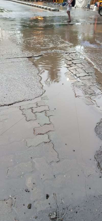 bad roads. potholes. water accumulation