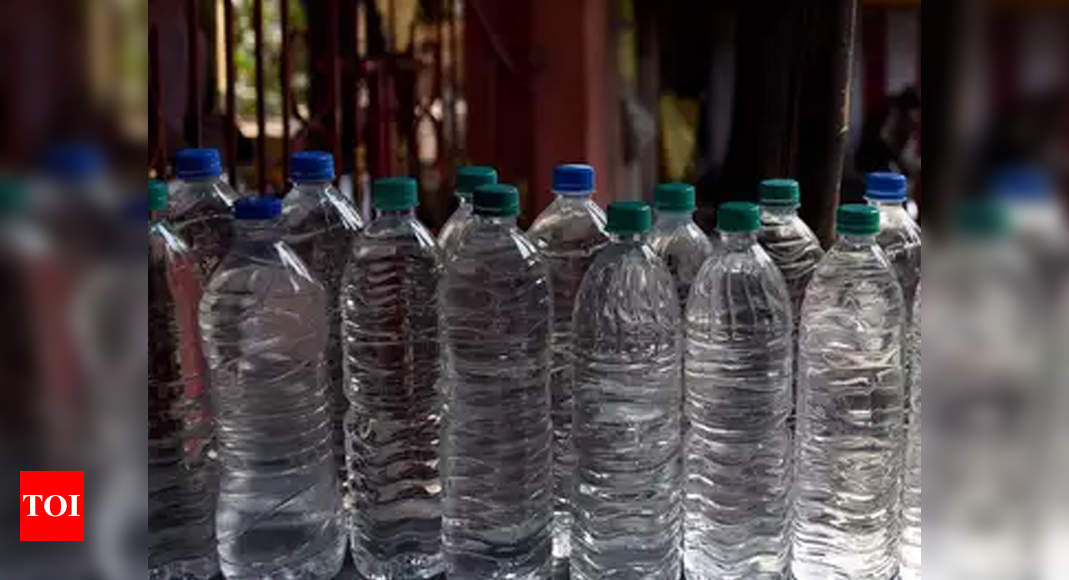 sale of plastic water bottles