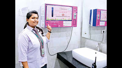 LMRC’s sanitary napkin vending machine gets a thumbs-up from ladies