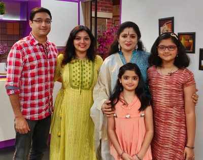 Sarath Das and family have fun on Annie’s Kitchen