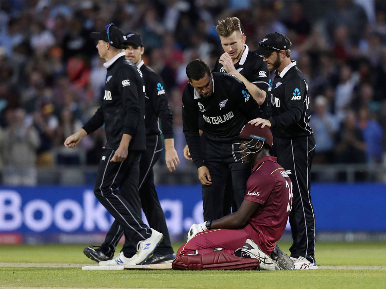 ICC World Cup 2019 Brathwaite falls short of taking Windies to victory Cricket News