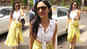 Kiara Advani sets summer trend in knotted white top and yellow polka dot slit skirt