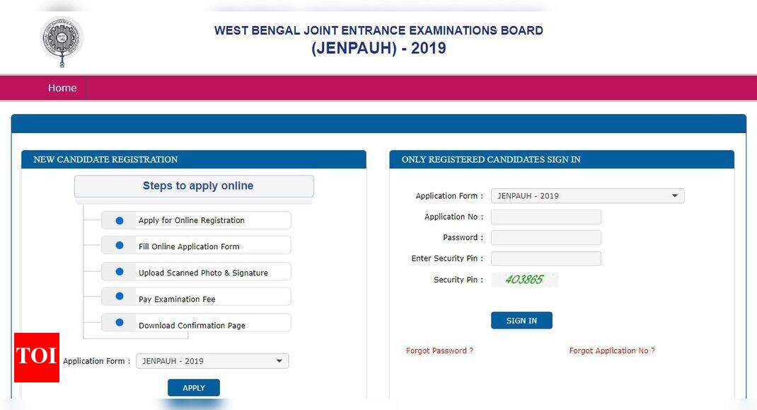 JENPAUH 2019 admit card released at wbjeeb.nic.in; here's direct link -  Times of India