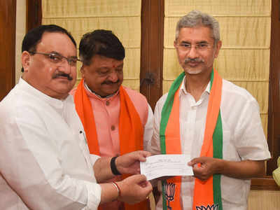 BJP fields Jaishankar for RS seat from Gujarat after he formally joins party