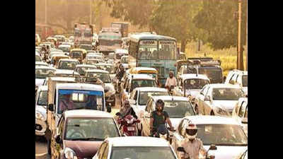 Massive jam at Panthangi toll gate