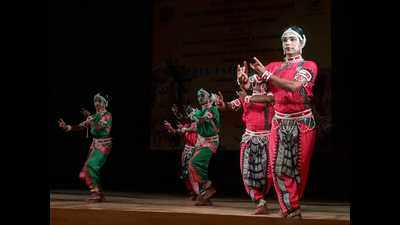A festival of folk dance and music held in city