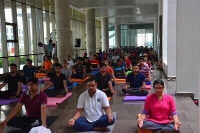 In pictures: IIM Raipur celebrates International Day of Yoga