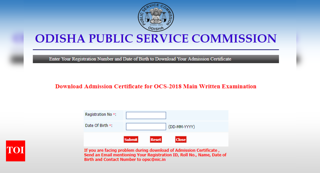 Odisha Civil Services Mains admit card released, here's direct link