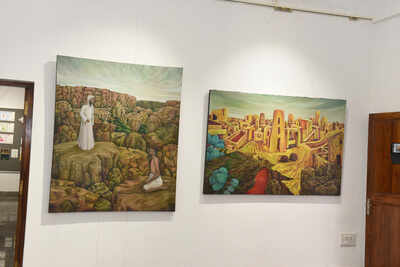 Degree show exhibition by Trivandrum Fine Arts students