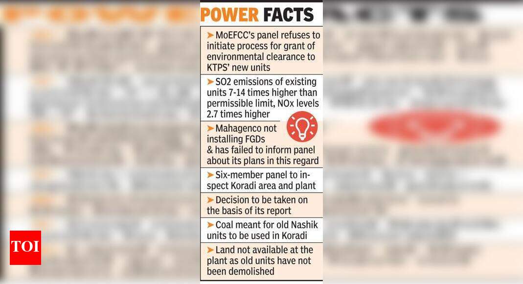 High SO2 emissions create hurdles for Koradi power units | Nagpur News ...