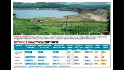 Drought looms large over Cauvery basin as inflow to four reservoirs plummets