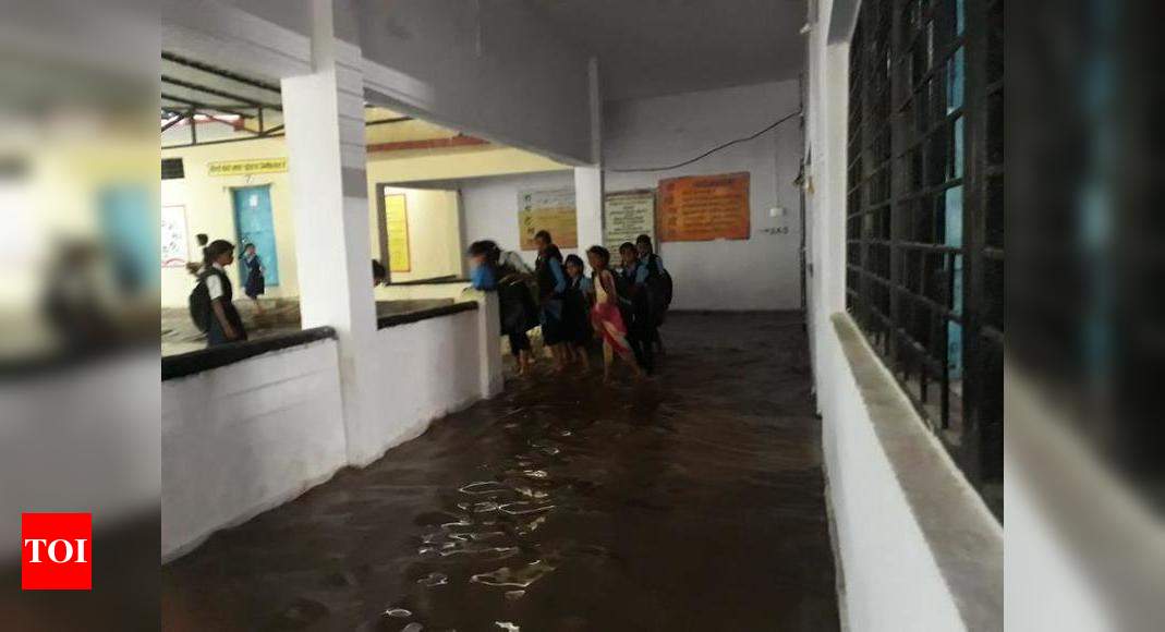 With rain flooding classrooms, govt schools struggle to operate ...