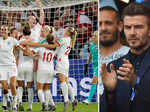 ​Beckham shows support as England women's football team beat Norway​