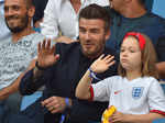 Beckham shows support as England women's football team beat Norway