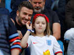 Beckham shows support as England women's football team beat Norway