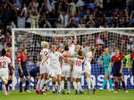 Beckham shows support as England women's football team beat Norway