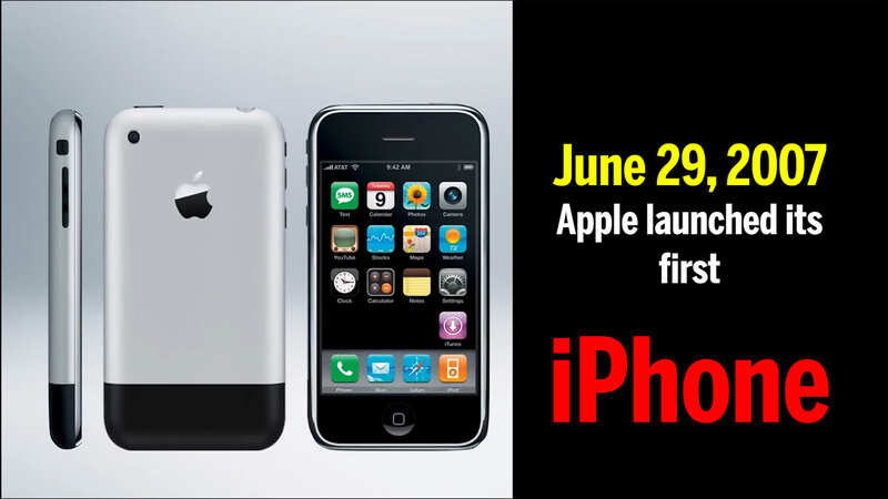 June 29, 2007: Apple launched its first iPhone