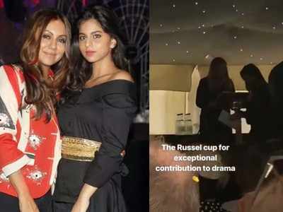 Gauri Khan shares a video as daughter Suhana Khan gets an award for exceptional contribution to drama at her college in England