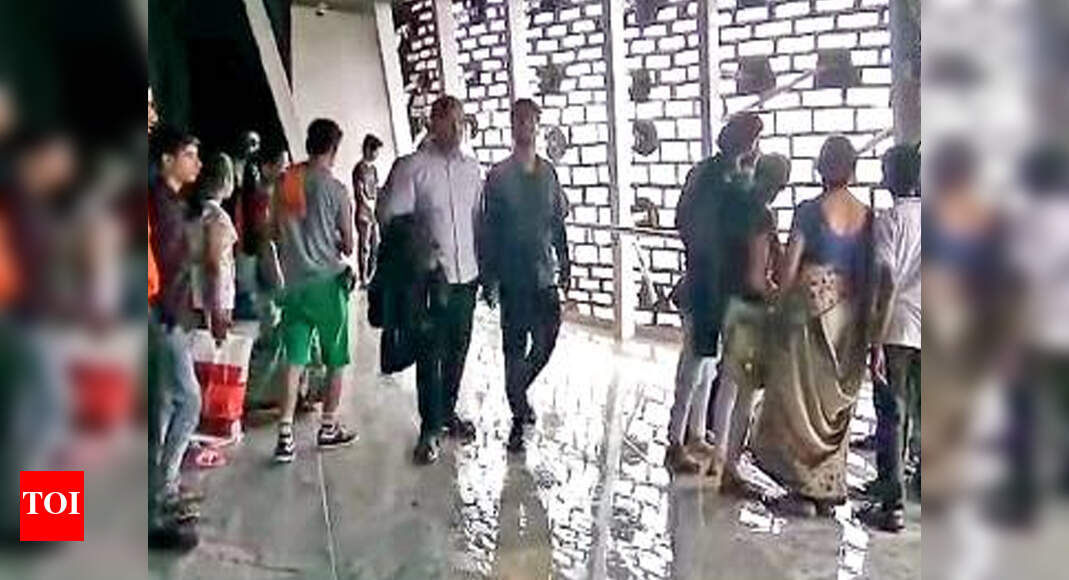 Water drips inside Statue of Unity's 153m high gallery Vadodara News
